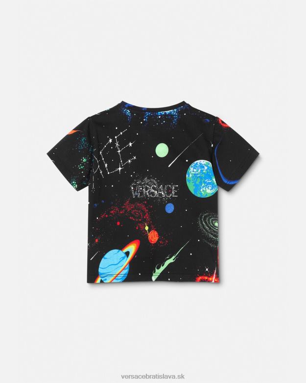oblečenie X8X8P1882 Versace galaxy detské tričko vytlačiť deti