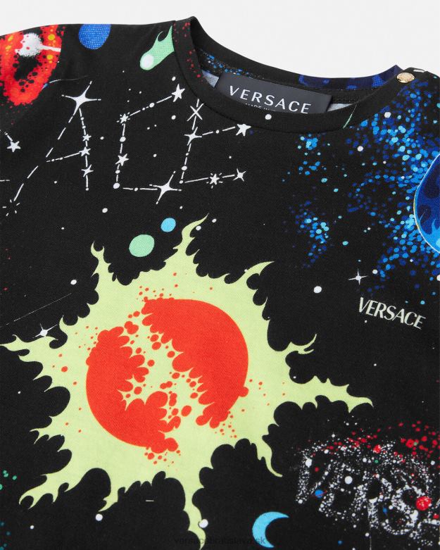 oblečenie X8X8P1882 Versace galaxy detské tričko vytlačiť deti
