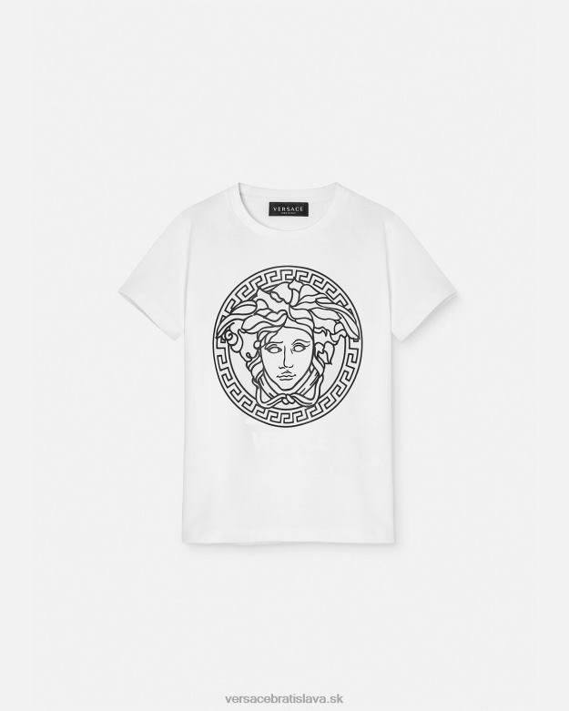 oblečenie X8X8P1966 Versace tričko medúza čierna biela deti
