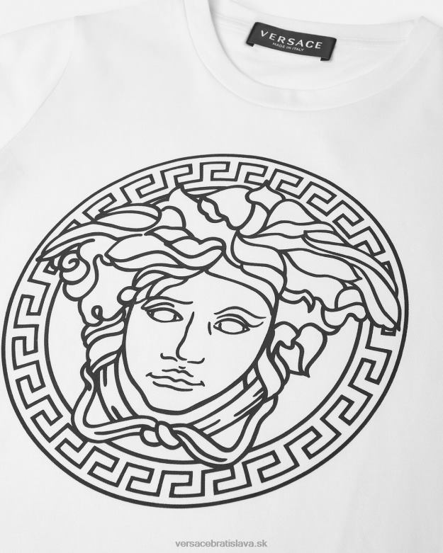 oblečenie X8X8P1966 Versace tričko medúza čierna biela deti