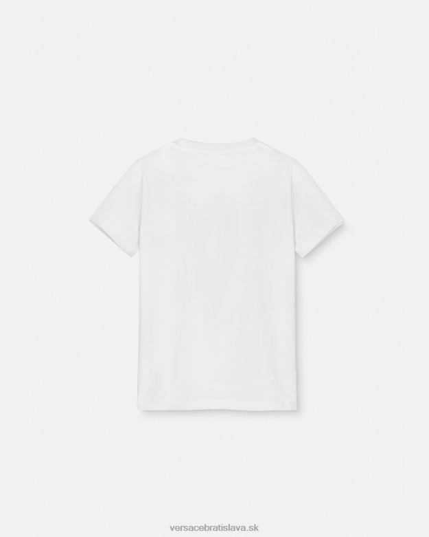 oblečenie X8X8P1991 Versace lunárny nový rok králik tričko Modrá deti
