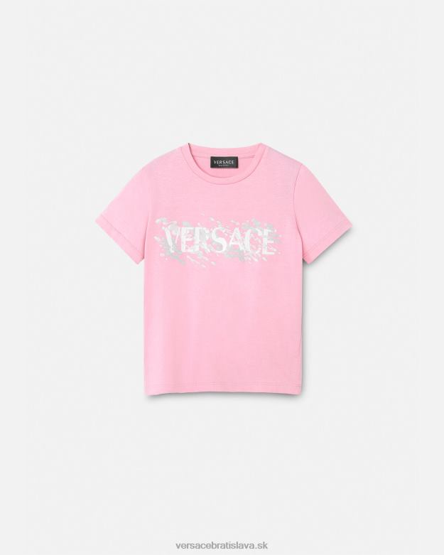 oblečenie X8X8P2011 Versace tričko s logom Ružová deti