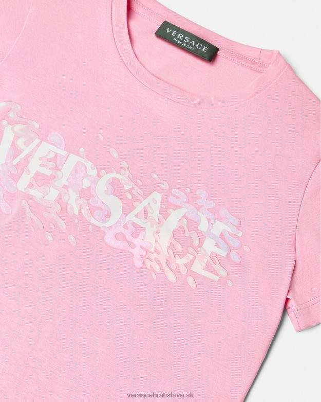oblečenie X8X8P2011 Versace tričko s logom Ružová deti