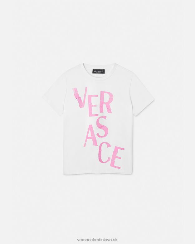 oblečenie X8X8P2012 Versace tričko s logom svetlo ružová deti