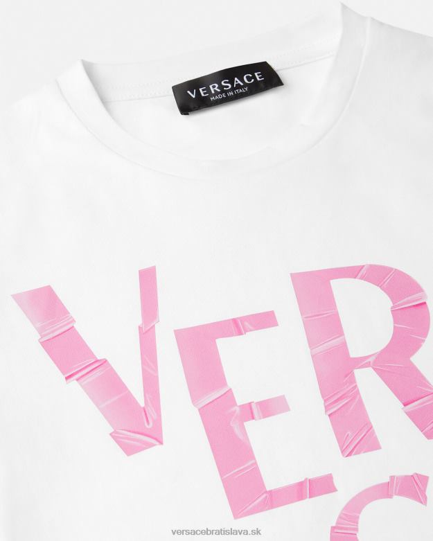oblečenie X8X8P2012 Versace tričko s logom svetlo ružová deti