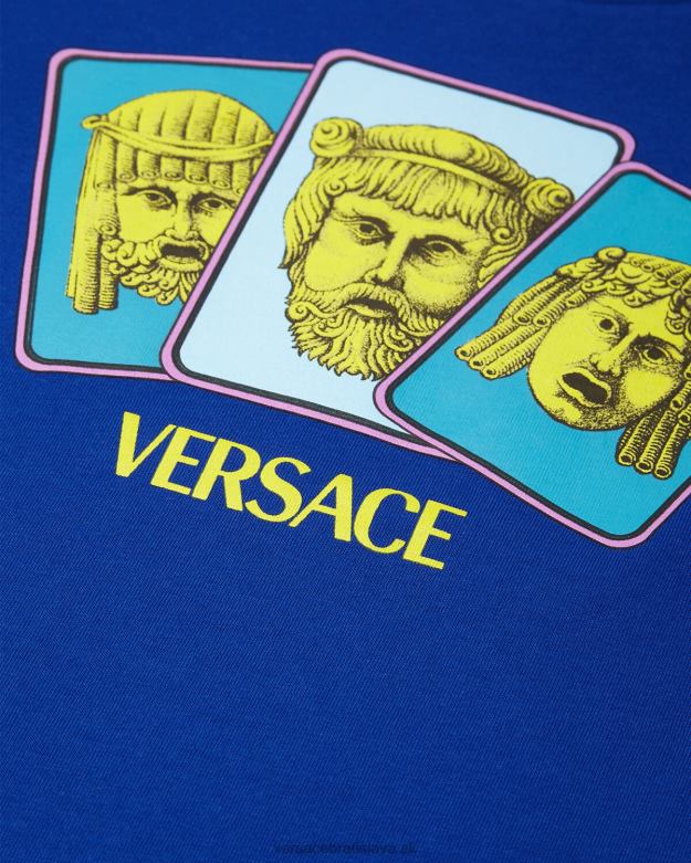 oblečenie X8X8P2121 Versace le maschere tričko Modrá deti