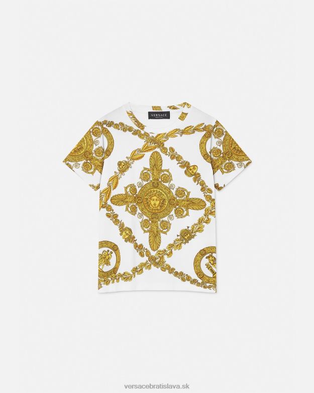 oblečenie X8X8P2124 Versace maškarné barokové tričko vytlačiť deti