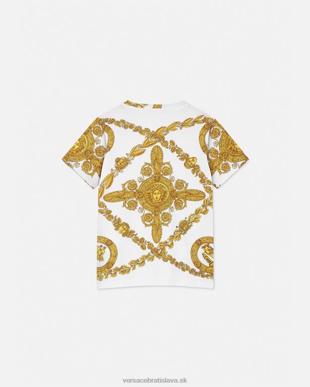 oblečenie X8X8P2124 Versace maškarné barokové tričko vytlačiť deti
