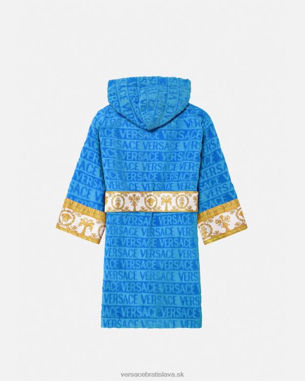 oblečenie X8X8P2064 Versace celoplošný župan svetlo modrá deti
