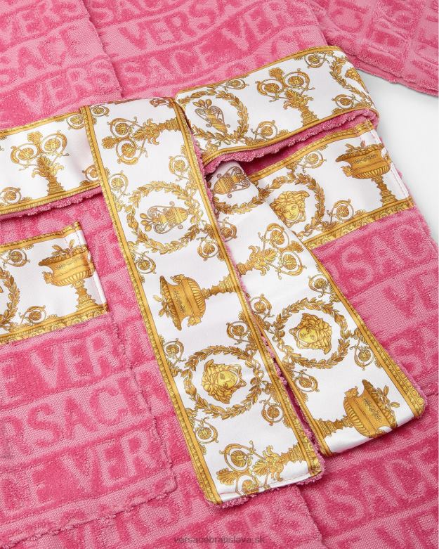 oblečenie X8X8P2065 Versace celoplošný župan Ružová deti