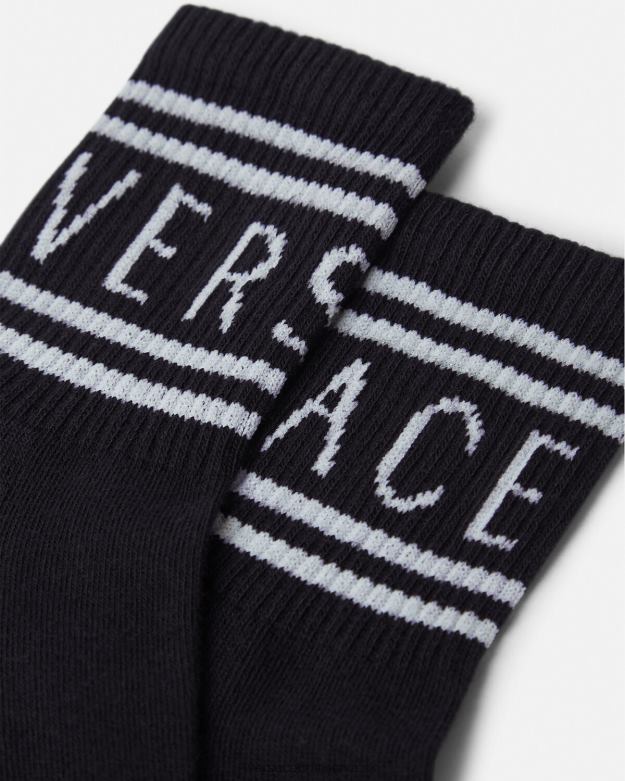 príslušenstvo X8X8P1969 Versace ponožky s logom čierna deti