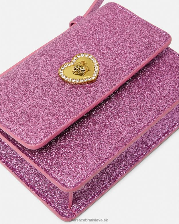 tašky X8X8P2071 Versace crossbody kabelka srdce medúza Ružová deti