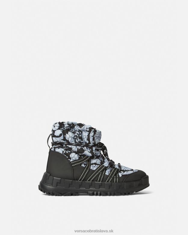 topánka X8X8P2034 Versace barocco silueta snehule čierna biela deti