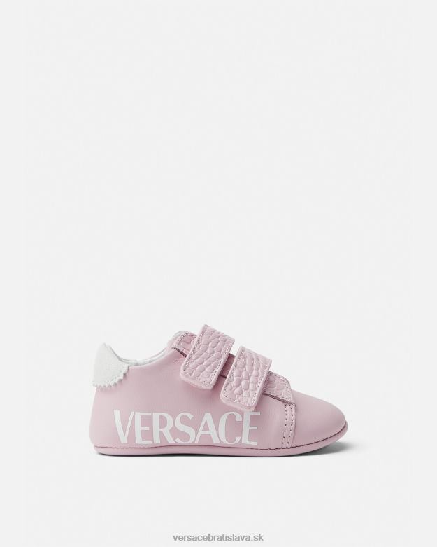 topánka X8X8P1848 Versace logo detské topánky svetlo ružová deti