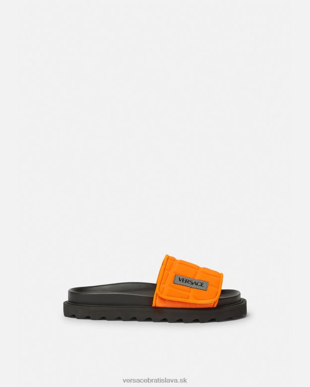 topánka X8X8P2052 Versace upcycle logo slides oranžová deti