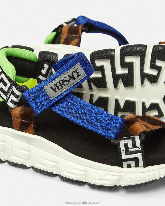 topánka X8X8P2055 Versace upcycle trigreca sandále Modrá deti