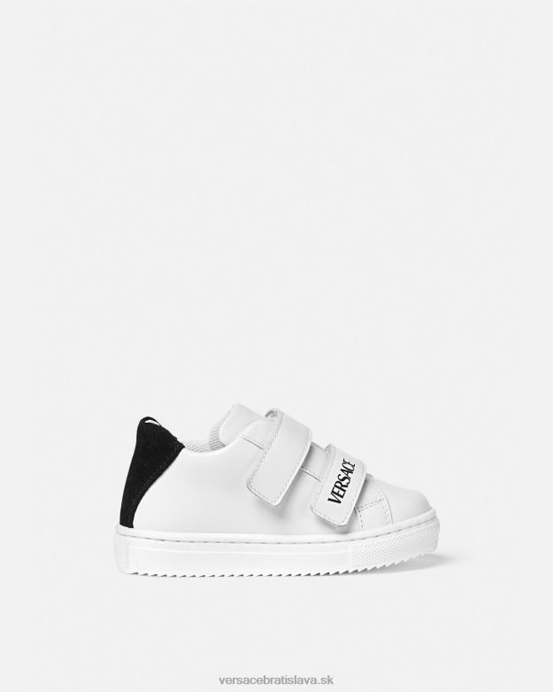 topánka X8X8P1876 Versace logo detské tenisky čierna biela deti