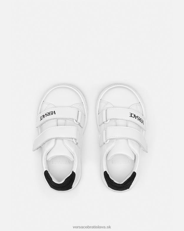 topánka X8X8P1876 Versace logo detské tenisky čierna biela deti