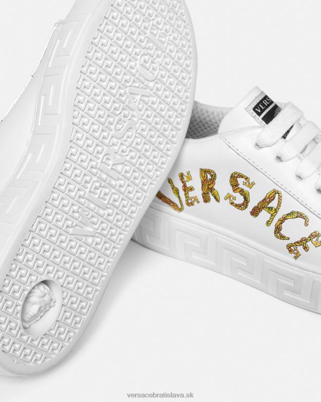 topánka X8X8P2027 Versace mušľové barokové greca tenisky vytlačiť deti