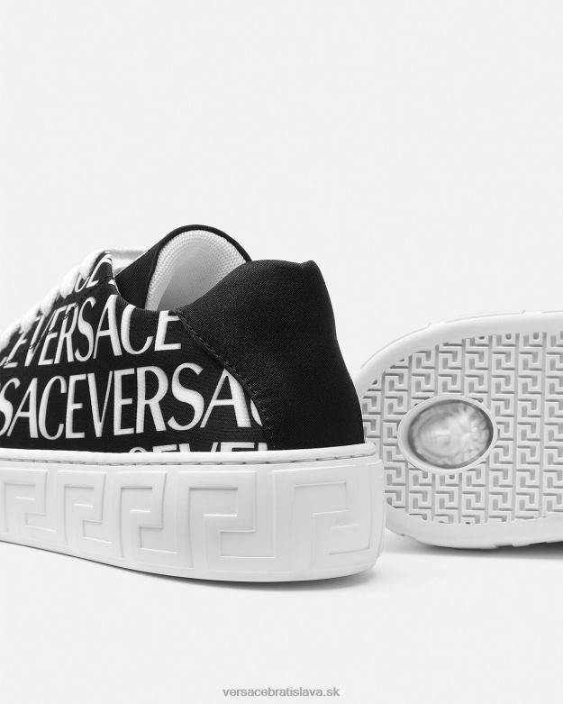 topánka X8X8P2038 Versace celoplošné greca tenisky čierna a tlač deti