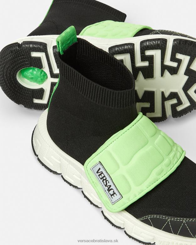topánka X8X8P2053 Versace upcycle trigreca tenisky mäta a čierna deti