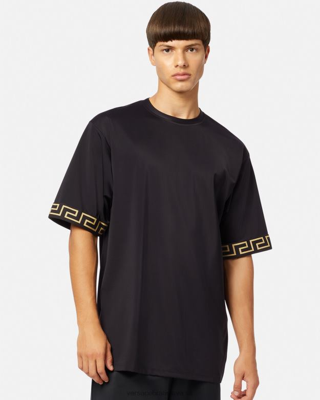 oblečenie X8X8P1454 Versace greca telocvičňa top čierna muži