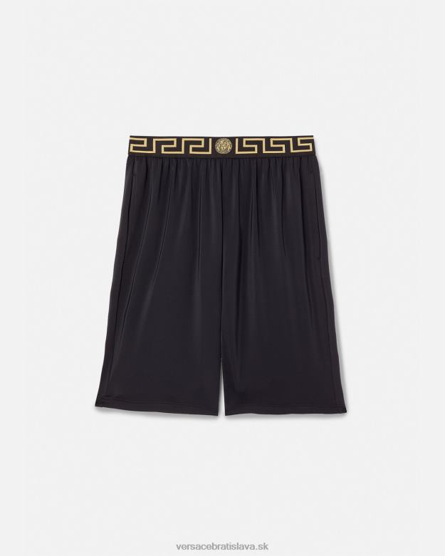 oblečenie X8X8P1455 Versace greca border dlhé šortky čierna muži