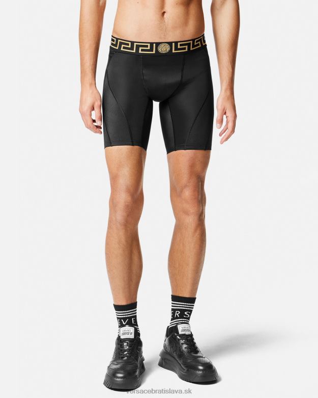 oblečenie X8X8P1456 Versace greca cyklistické šortky čierna muži