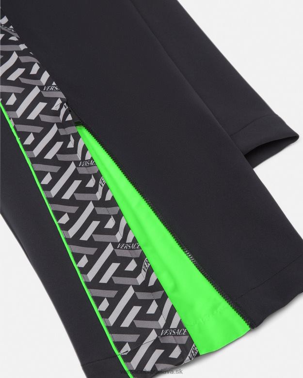 oblečenie X8X8P1457 Versace Nylonové tepláky la greca vytlačiť muži
