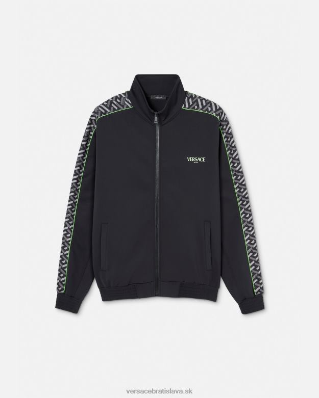 oblečenie X8X8P1458 Versace la greca nylonová tepláková bunda vytlačiť muži