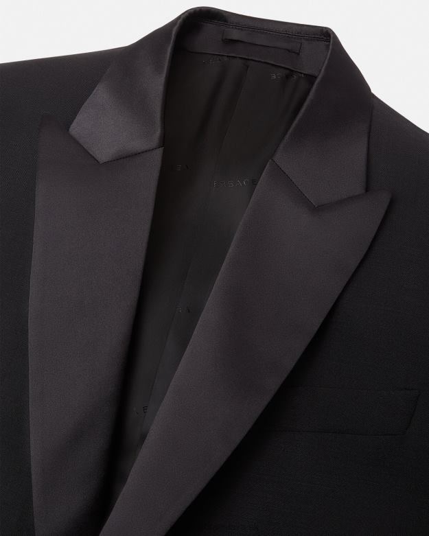 oblečenie X8X8P1260 Versace formálny vlnený blejzer čierna muži