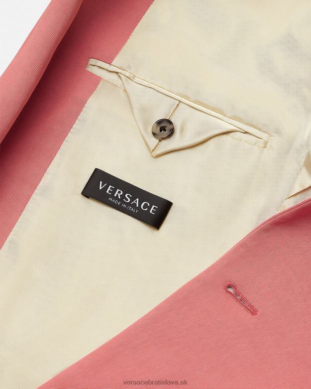 oblečenie X8X8P1272 Versace jednoradové sako Ružová muži