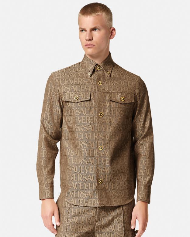 oblečenie X8X8P1217 Versace celoplošné tričko vytlačiť muži