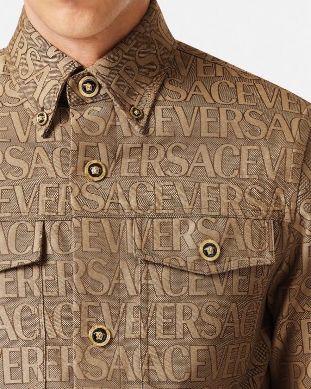 oblečenie X8X8P1217 Versace celoplošné tričko vytlačiť muži