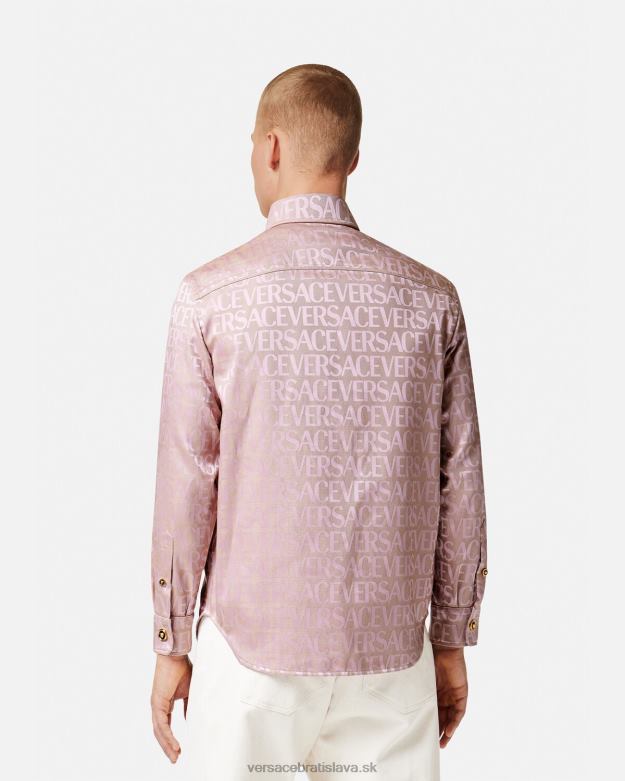 oblečenie X8X8P1218 Versace celoplošné tričko ružová a potlač muži