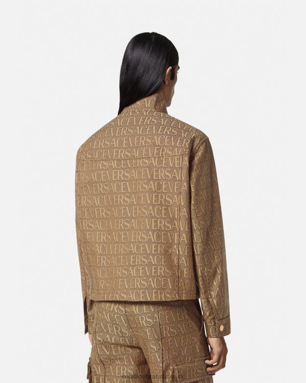 oblečenie X8X8P1221 Versace celoplošná blúzková bunda vytlačiť muži