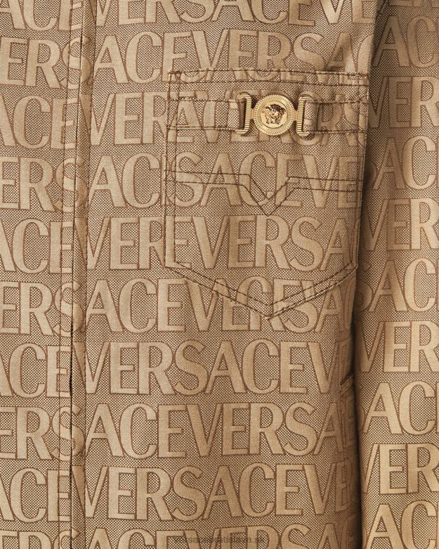 oblečenie X8X8P1221 Versace celoplošná blúzková bunda vytlačiť muži