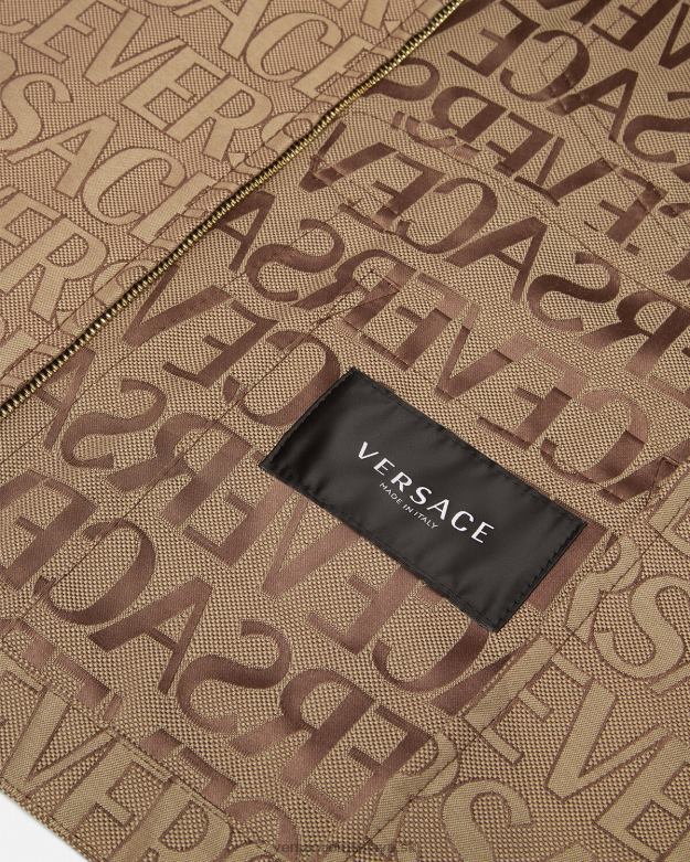 oblečenie X8X8P1221 Versace celoplošná blúzková bunda vytlačiť muži