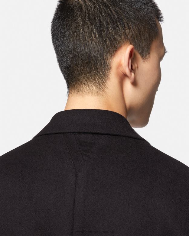 oblečenie X8X8P1227 Versace jednoradový kabát čierna muži