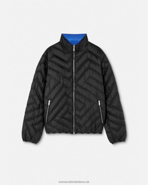 oblečenie X8X8P1228 Versace la greca puffer bunda čierna muži