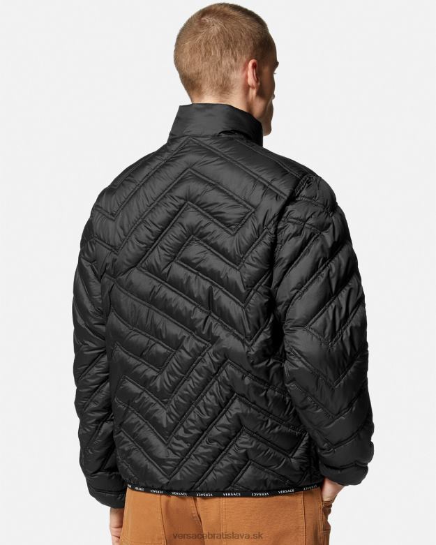 oblečenie X8X8P1228 Versace la greca puffer bunda čierna muži