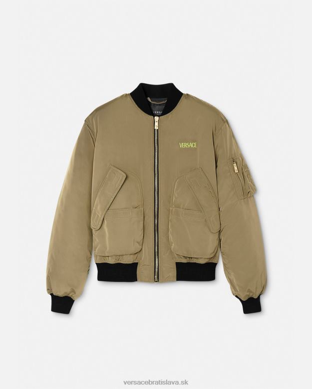 oblečenie X8X8P1232 Versace le maschere bomber bunda vytlačiť muži