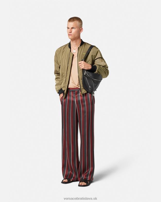 oblečenie X8X8P1232 Versace le maschere bomber bunda vytlačiť muži