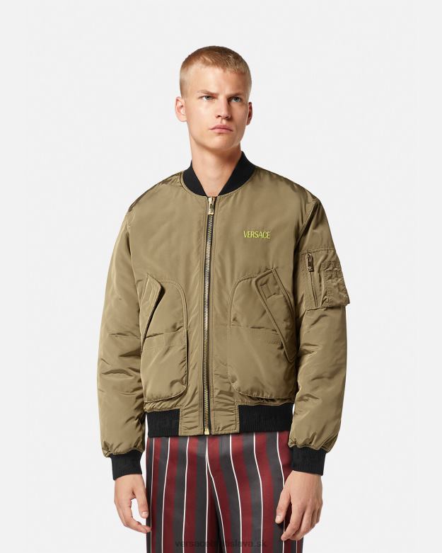 oblečenie X8X8P1232 Versace le maschere bomber bunda vytlačiť muži