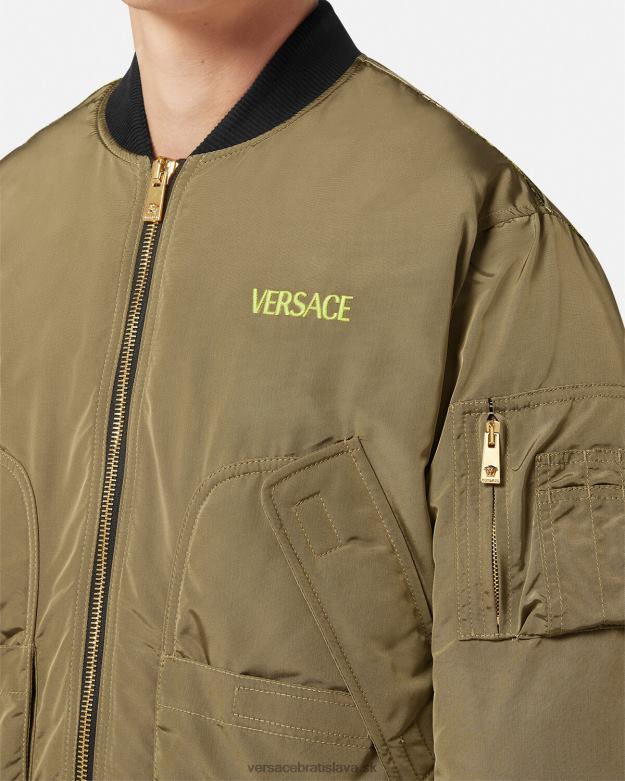 oblečenie X8X8P1232 Versace le maschere bomber bunda vytlačiť muži
