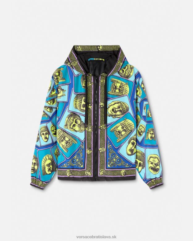 oblečenie X8X8P1235 Versace vetrovka le maschere vytlačiť muži