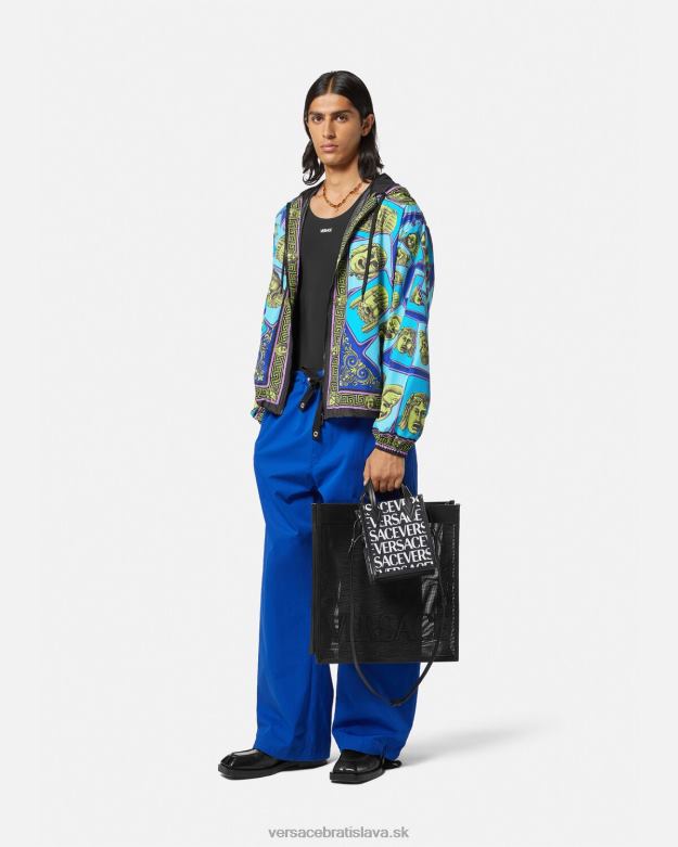 oblečenie X8X8P1235 Versace vetrovka le maschere vytlačiť muži