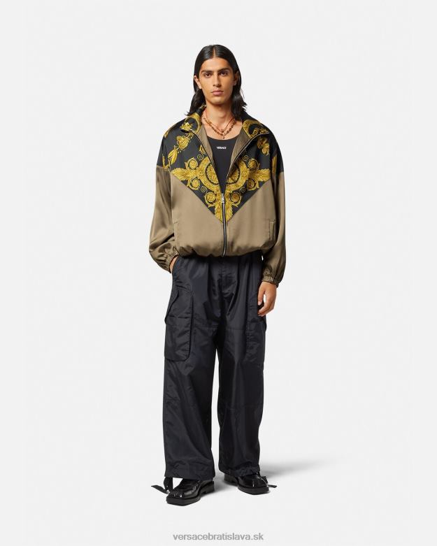 oblečenie X8X8P1236 Versace maschera baroková blúzková bunda vytlačiť muži