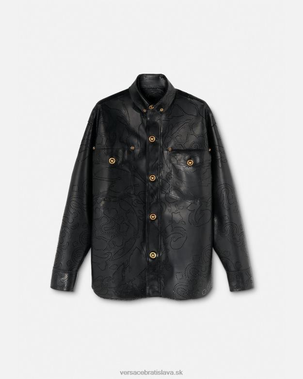 oblečenie X8X8P1237 Versace barocco latexové tielko čierna muži