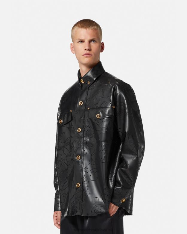 oblečenie X8X8P1237 Versace barocco latexové tielko čierna muži